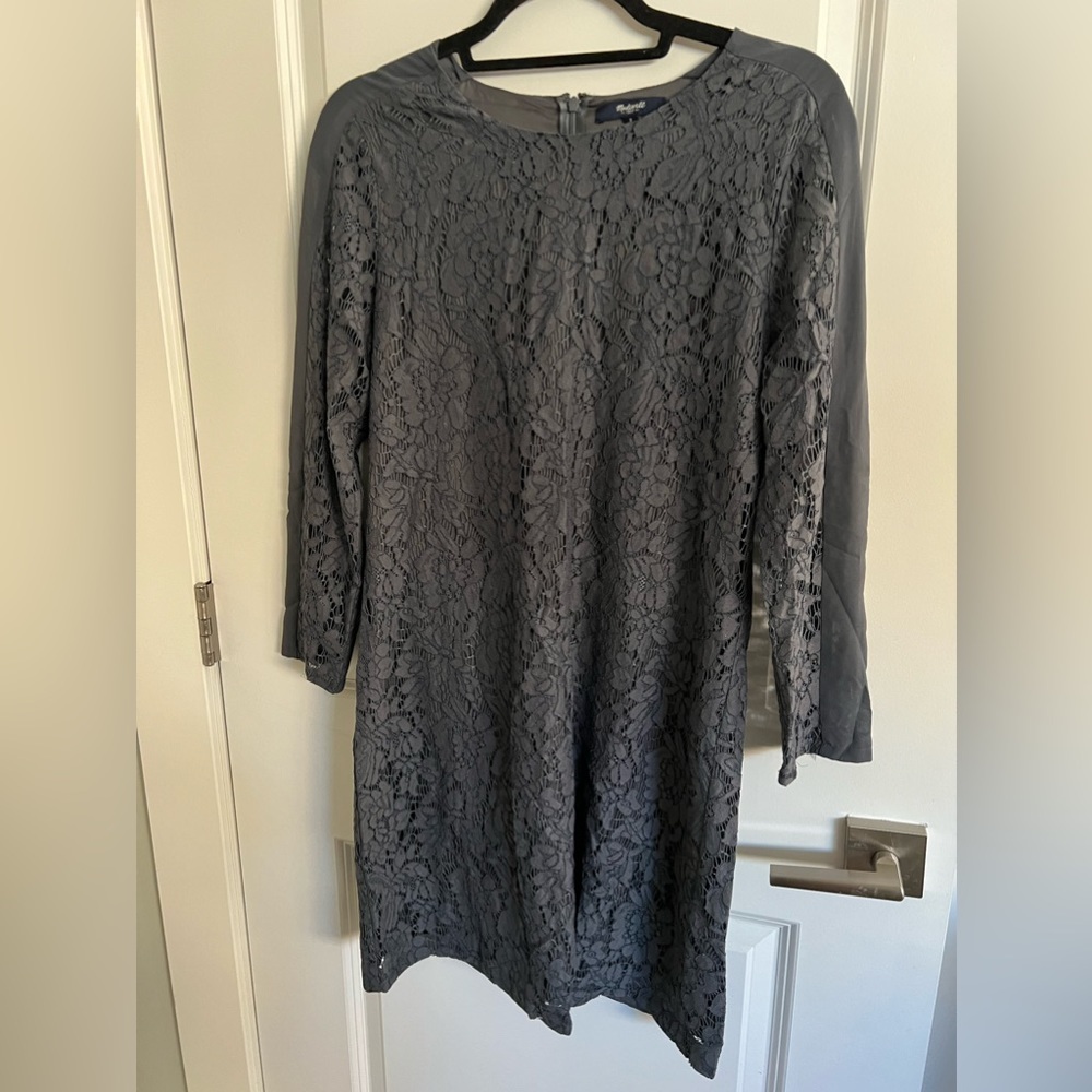 Madewell‎ gray lace dress